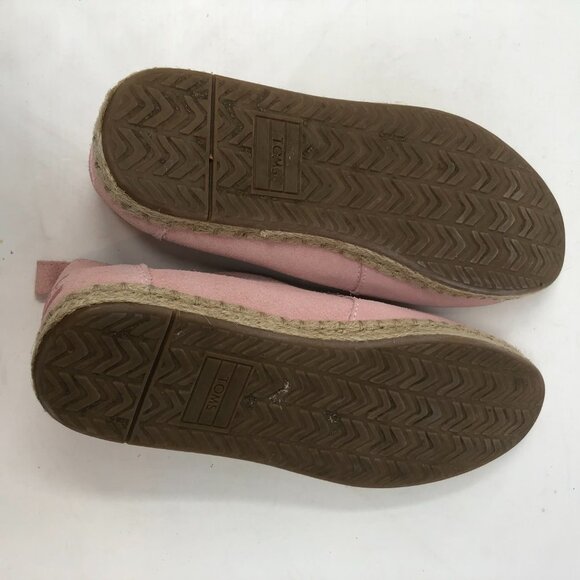 Toms Pink Suede Alpargata Espadrille 7 - Picture 6 of 10